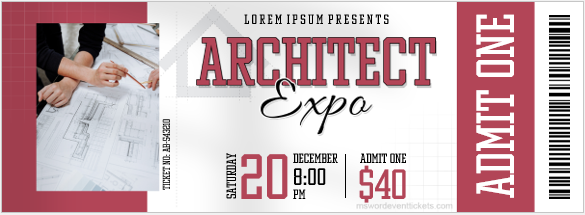Architect expo event ticket