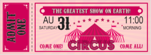 Circus Ticket Template for Word