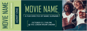 Movie Ticket Template for Word