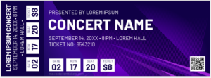 Concert ticket template