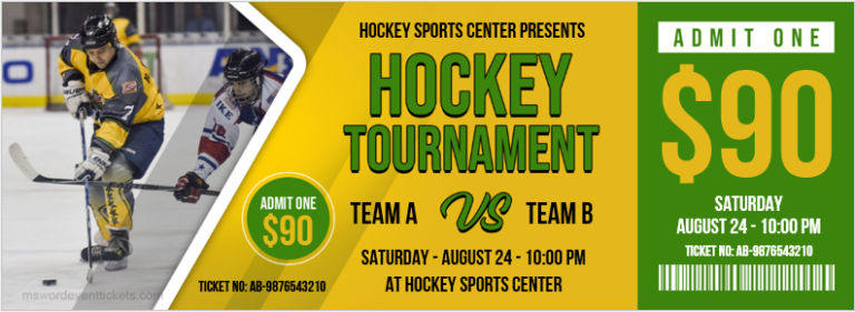 National Hockey League NHL Ticket Templates Edit Print national-hockey-league-nhl-ticket-templates-edit-print