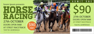 Horse Racing Ticket Template