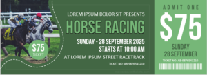 Horse Racing Ticket Template