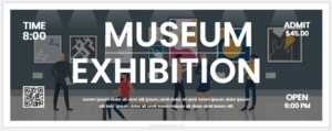 Museum & Exhibition Ticket template