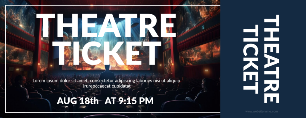 Theatre Ticket Template for Word