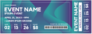 Fake Event Ticket Templates for Word