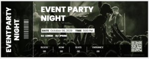 Fake Event Ticket Templates for Word