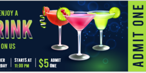 Drink Ticket Template for Word