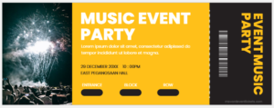 Free Customizable Music Event Tickets
