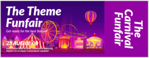 Theme park ticket template for Word